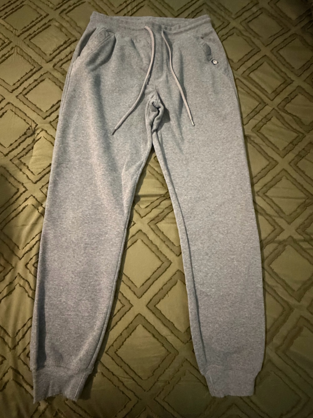 Light Gray Cozy Sweatpants with Drawstring